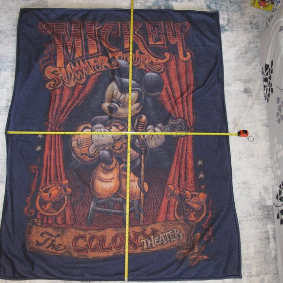 Disney Mickey Summer Tour Colony Theater Fleece Throw Blanket 57 x 44.5 inches - Picture 7 of 8